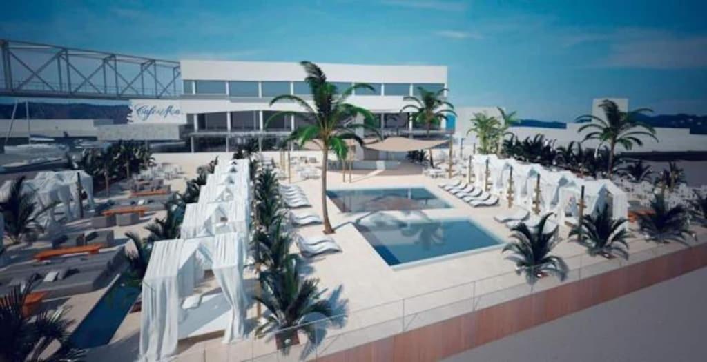 Luxury Flat, 3 Bedrooms, 2 Bathrooms And Swimming Pool Next To The Beach!! 圣阿德里安-德贝索斯 外观 照片